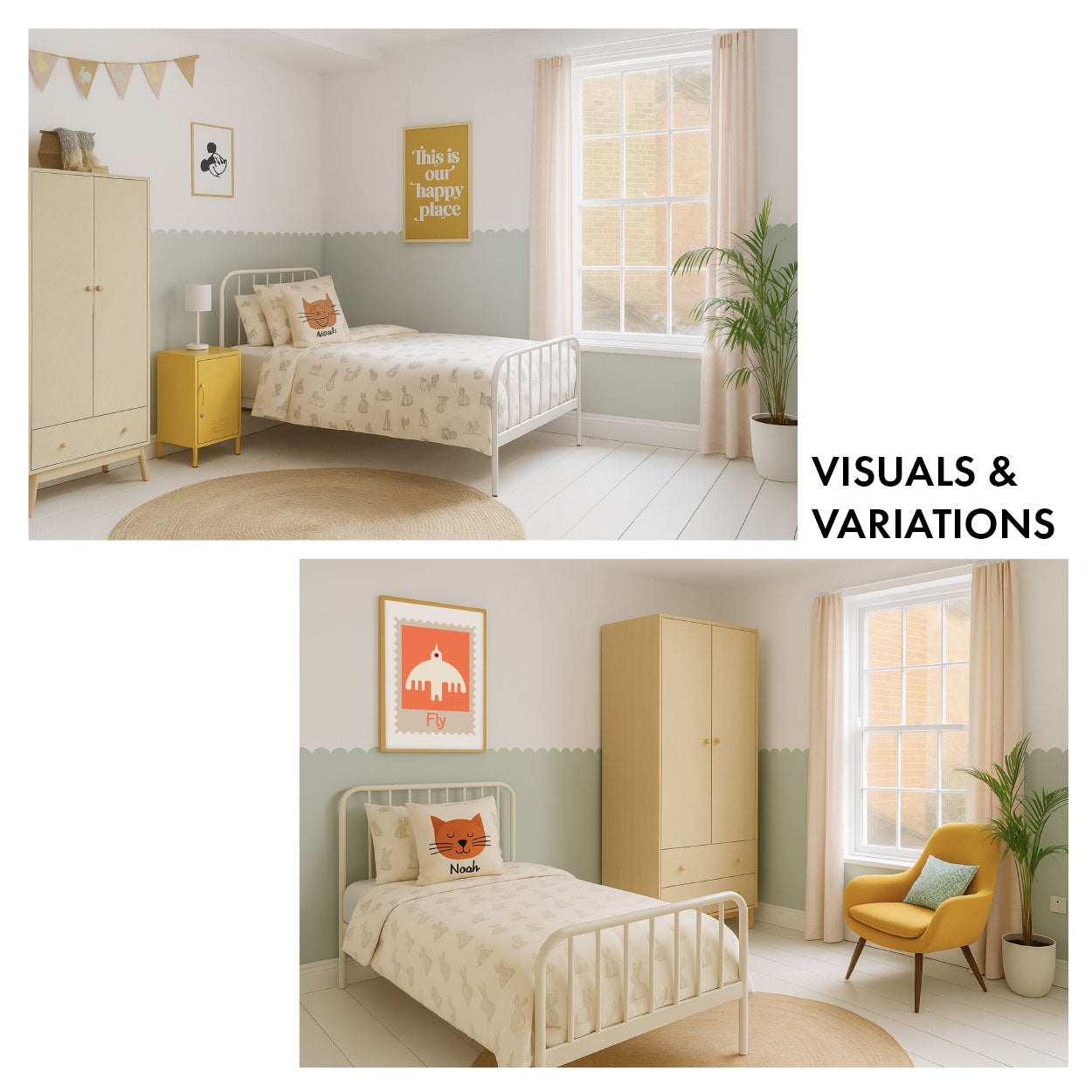 Turquoise Scalloped Wall